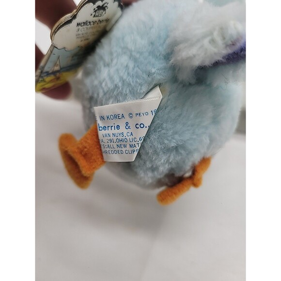 WALLACE BERRIE 1982 VINTAGE GODFREY GOONY BLUE BIRD PLUSH STUFFED ANIMAL TOY 4" - Picture 7 of 16